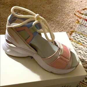 Michael Kors platform wedge heels